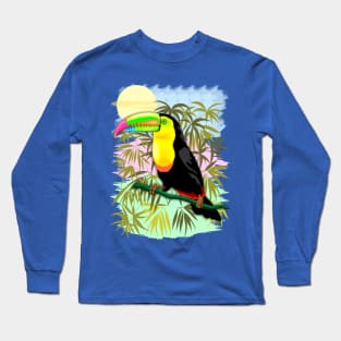 Toucan Wild Bird from Amazon Rainforest Long Sleeve T-Shirt